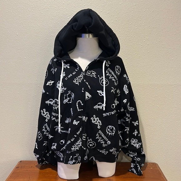 Airwalk Athletic Zip‎ Up Hoodie/Fleece NWT (one without) Size OX - Picture 1 of 4